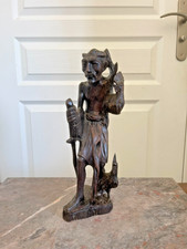 Ancien Sculpture Bois Viel