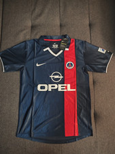 Maillot de football Rétro 1996 NIKE Paris Saint Germain PSG couleur bleu "laser"