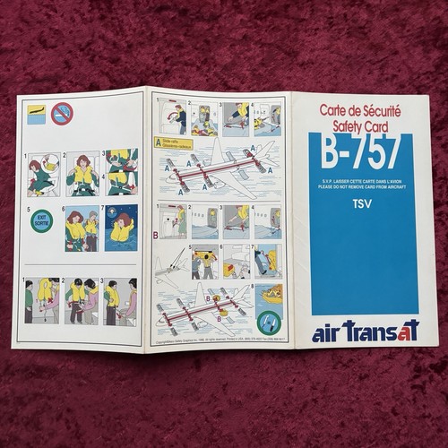 Air transat boeing - 757, safety