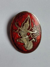 Sterling broche pendentif danseuse Thaïlandaise Vintage