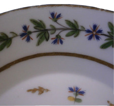 Assiette En Porcelaine Bleue