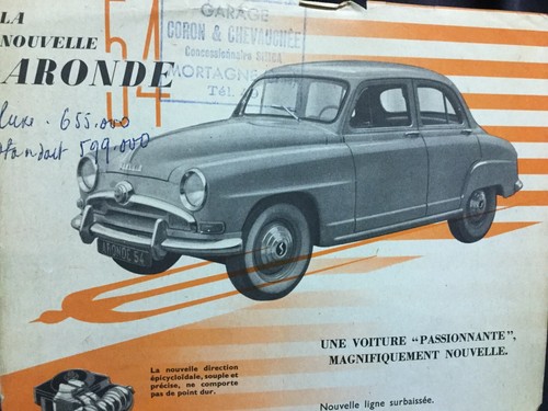 Lot catalogues 1954 simca - catalogues,