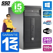 PC Tour HP 280 G1 MT Intel Core i5-4570 RAM 16Go SSD 240Go Windows 10 Wifi