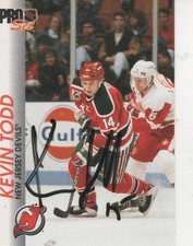 KEVIN TODD SIGNED 1992 PROSET