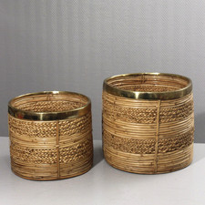 Paire de grands cache pots