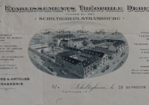 Facture 1933 strasbourg - 1933,