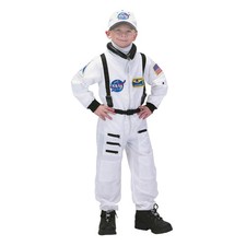 Costume D'Enfant De Pilote Astronaute (Blanc) Avec Casquette