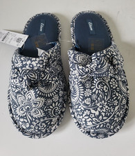 ETAM Pantoufles mules HARI imprimées bleu blanc T 36/37