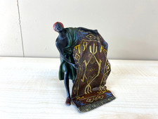 Sculpture en bronze coloré