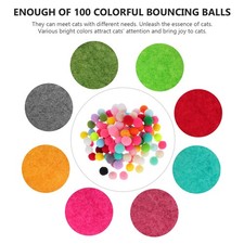  100pcs chat jouet boules de