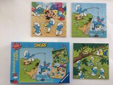 Peyo - 4 puzzles schtroumpf - 3x49 et 45 pces - MB et Ravensburger - 2006/7