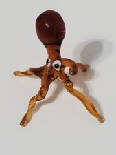Figurine Pieuvre Poupe en Verre Style MURANO / Octopus 5 cm