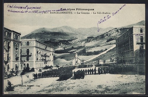 Cpa barcelonnette caserne - barcelonnette,,