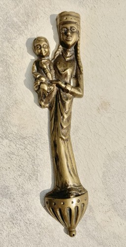 Ancienne plaque murale bronze