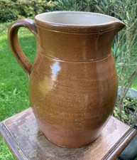 ANCIENNE CRUCHE GRAND PICHET GRÈS VERNISSÉ POTERIE DES MOTTES 25 cms