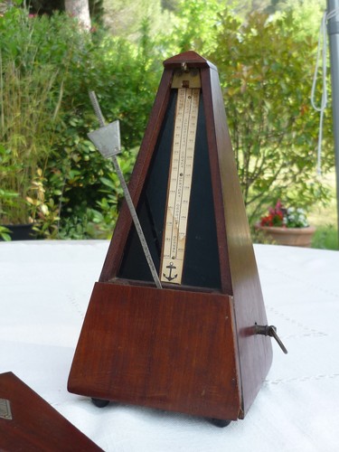 Métronome ancien bois - métronome,