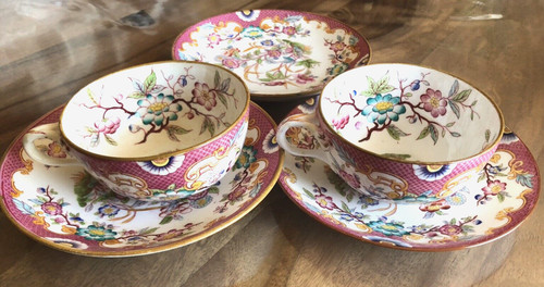 Tasses thé 3 sous - a,