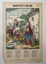 IMAGE D' EPINAL  MARGOTTON ET SON ANE