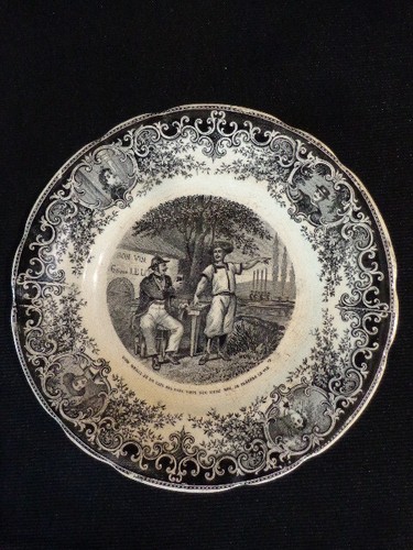 Assiette parlante opaque