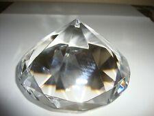 Presse papier Diamant de Bureau ou Figurine Déco en Verre Diam 10 cm Hauteu 6 cm