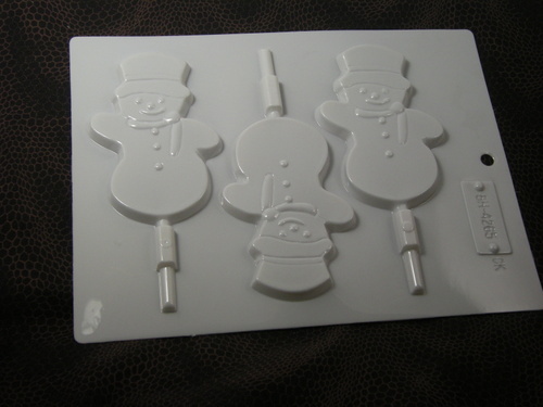Hard candy snowman - candy, 4-1/2"