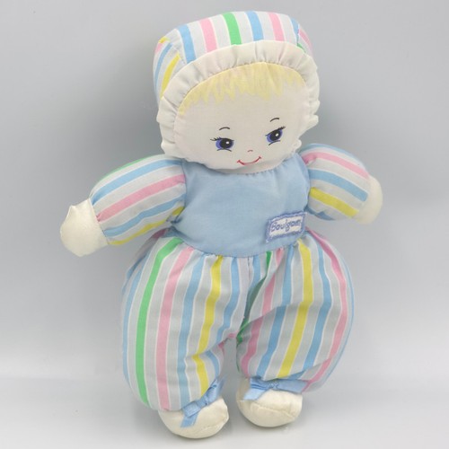 Doudou poupée chiffon rayé