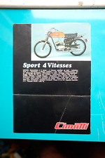 Rare Brochure Publicitaire Pro. CIMATTI MOTO Cyclo Italienne SPORT / BATBABY FR.