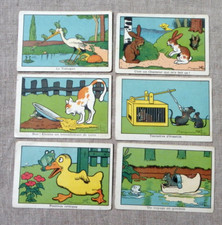 6 CHROMOS IMAGES SIGNÉES BENJAMIN RABIER