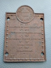 Plaque Toise Conseil de Révision Conscrit Militaire Somatomètre
