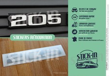 Autocollant Stickers 205 Renovation Monogramme Logo Rear Coffre Rape GTI