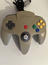 MANETTE OFFICIELLE NINTENDO 64 GRISE PAL EURO N64 CONTROLLER GAMEPAD GREY OEM N2
