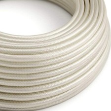 Fil électrique gainé fil rond Couleur Ivoire (lot de 2 m) 240V