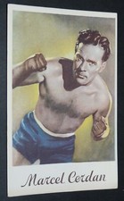 CPA BOXE BOXING MARCEL CERDAN