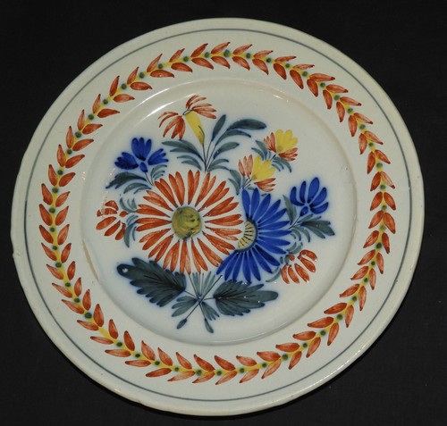 Assiette ancienne faïence - /,