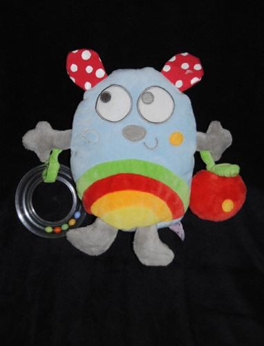 Peluche doudou hibou pommette - doudou,