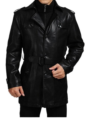 Veste longue trench - trench-coat, en