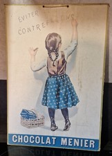CARTON CHOCOLAT MEUNIER ANCIEN PUBLICITÉ AFFICHE