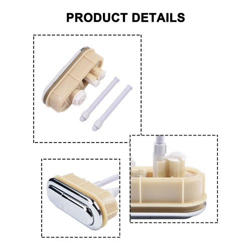 Bouton poussoir double - wc,