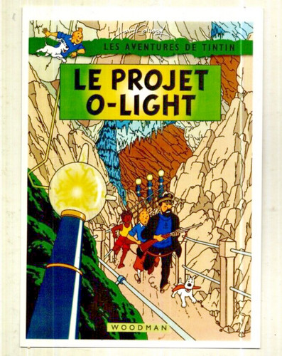 Tintin carte postale - carte,