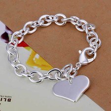 Bracelet coeur pendentif