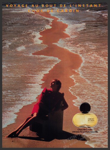 Choc cardin 1980s print - choc,