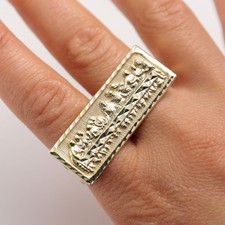 Bague Deux Doigts Last Supper En Or Jaune 10K Taille 10