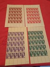 Timbres France Neufs **  LES 2 FEUILLES + 2 DEMIE MARIANNE DE GANDON 730 A 733