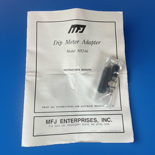 Mfj vhf dip meter - hf/vhf, coils