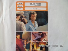 CARTE FICHE CINEMA 1976 COLERE