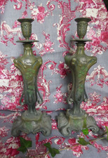 Paire de Bougeoirs Art Nouveau