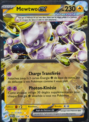 Carte pokémon mewtwo - carte, ex