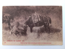 1 CPA - 14/18 - Mulet porteur d'une Mitrailleuse