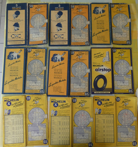 20cartes michelin anciennes