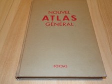 Livre " Nouvel atlas général - Bordas " 1959
